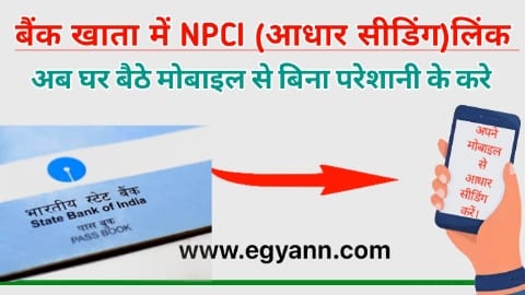 घर बैठे अपने मोबाइल से बैंक खाता में DBT लिंक कैसे करे